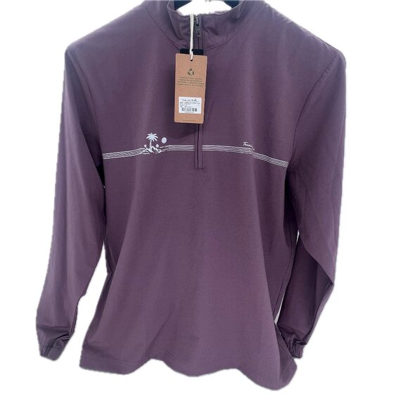 NWT TravisMathew Unexpected Surprise Quarter Zip size Large - Picture 1 of 3